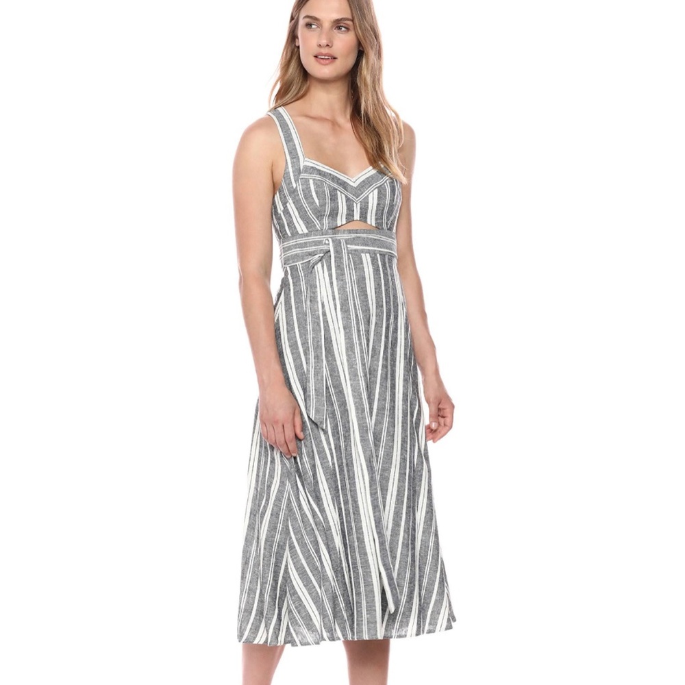 BCBG Max Azaria cut out sleeveless cross back dress